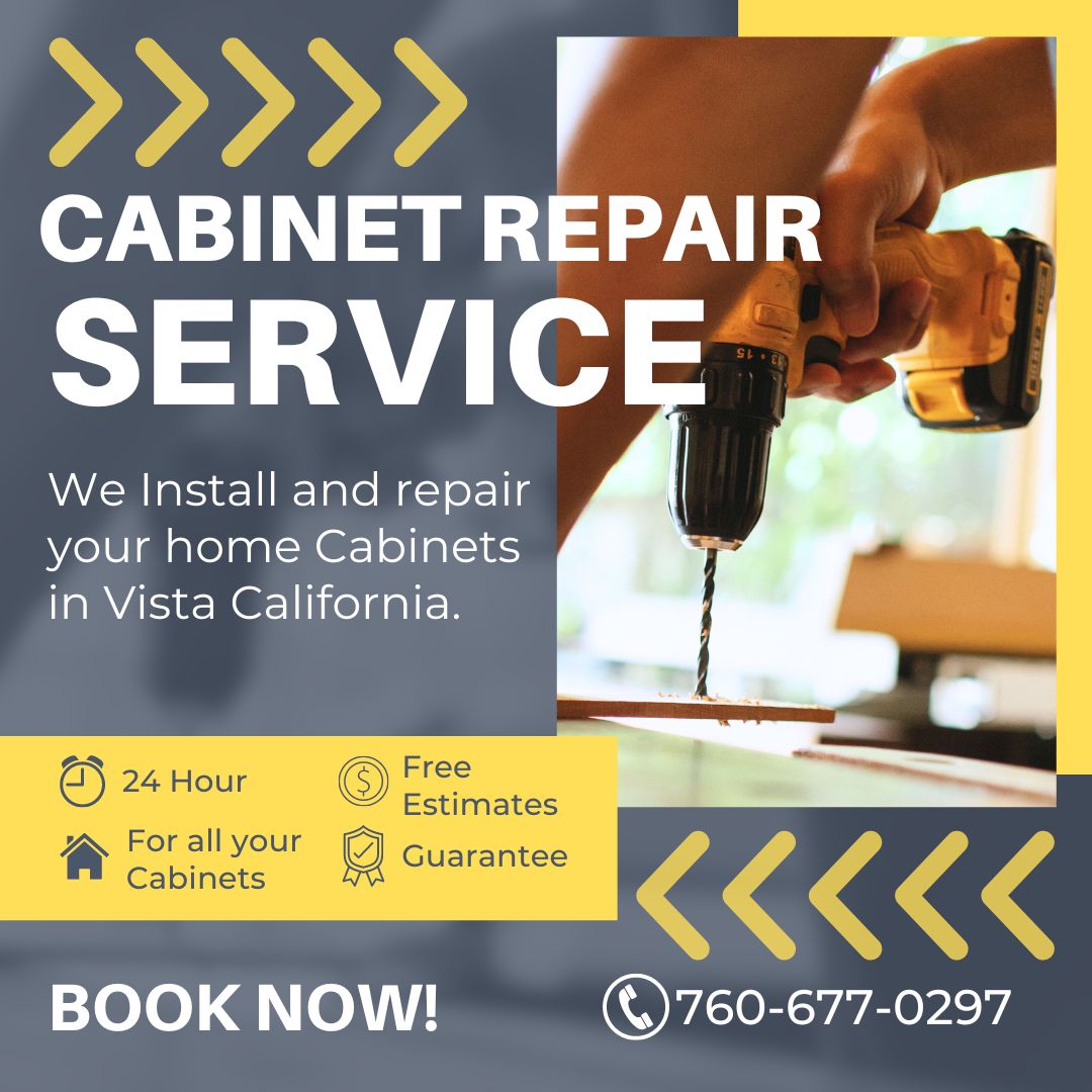 Cabinet Repair Service In Vista California
